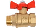 Valfex VF.218.LB1.114.П1 Кран шаровой ПОДЛОЖКА для ВОДЫ 1 1/4" ВР/НР ручка-бабочка