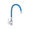 Valfex VF.70112-4 Смеситель для кухни, гибкий силиконовый излив, латунь Estreya Blue (10)