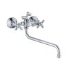 Valfex VF.2227-2 Смеситель для ванны, длинный излив, картриджный переключатель, латунь Libra Сhrome-2 (10)
