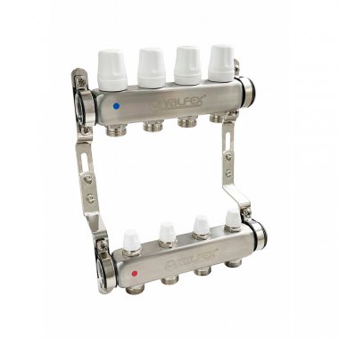 Фотография товара 'Valfex VF.582.0609 Блок колл. НЕРЖ с ручн. регулир. клап. 1"х 9 вых Евроконус 3/4"'