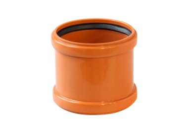 Фотография товара 'Valfex 30106110 Муфта двухраструбная 110 мм РЫЖАЯ нар.канализ. (60)'