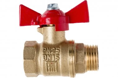 Фотография товара 'Valfex VF.218.L0B1.034 Кран шаровой латунный OPTIMA для ВОДЫ 3/4" ВР/НР ручка-бабочка'