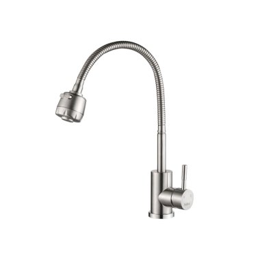 Фотография товара 'Valfex VF.73304 Смеситель для кухни, гибкий излив, нерж. сталь Atria Сhrome (10)'