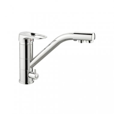 Фотография товара 'Valfex VF.4304 Смеситель для кухни с подключением фильтра, латунь Alioth Сhrome (10)'