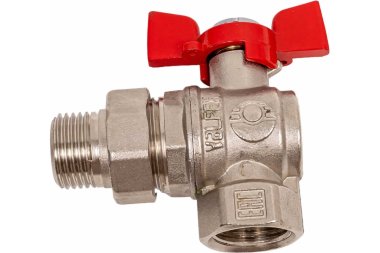 Фотография товара 'Valfex VF.269.NB1.012.PREMIUM Кран шаровой лат. PREMIUM для ВОДЫ угл. с америк. 1/2" ВР/НР'