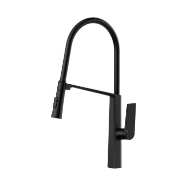 Фотография товара 'Valfex VF.73827-7 Смеситель для кухни, гибкий силиконовый излив, с держателем излива, латунь, Meissa Black (10)'