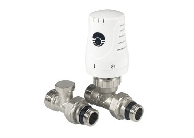 Фотография товара 'Valfex VF.046.NE.012 Комплект терм.оборуд. для радиатора прямой с переходом на "Евроконус" 1/2" х 3/4"'