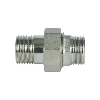 Фотография товара 'Valfex VF.728.N.012 Сгон прямой разъемный (американка) НР-НР 1/2" НИКЕЛИРОВАННЫЙ (200/10) К'