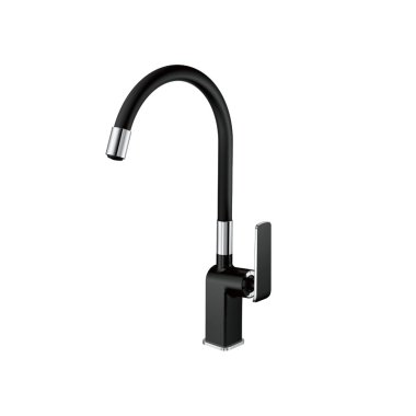 Фотография товара 'Valfex VF.73548-7 Смеситель для кухни, гибкий силиконовый излив, латунь Orion Black (10)'