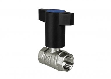 Фотография товара 'Valfex VF.236.NT1.034.N/P59.B Кран шаровой N/P59 для ВОДЫ 3/4" ВР/НР Т-образн. синяя руч'