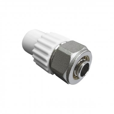 Фотография товара 'Valfex 10172016 Комбинированный ниппель для соединения PPR-PE-AL-PE труб 20х16 (200/50)'