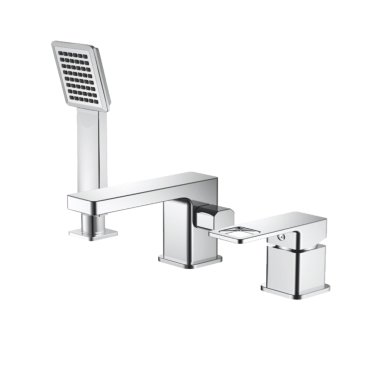 Фотография товара 'Valfex VF.80615 Смеситель для ванны на борт, 3 отверстия Arcadia Сhrome (4)'