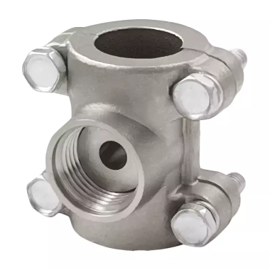 Фотография товара 'Valfex VF.755.N.012.012.012 Обойма-тройник ремонтная НИКЕЛИРОВАННАЯ, ВР 1/2"х1/2"х1/2" (50/10) К'