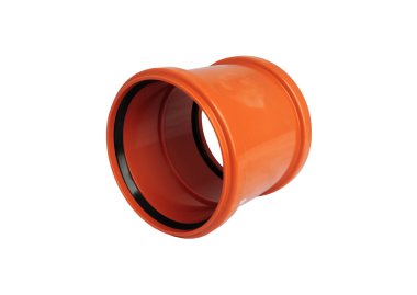 Фотография товара 'Valfex 30206200 Муфта двухраструбная 200 мм РЫЖАЯ нар.канализ'