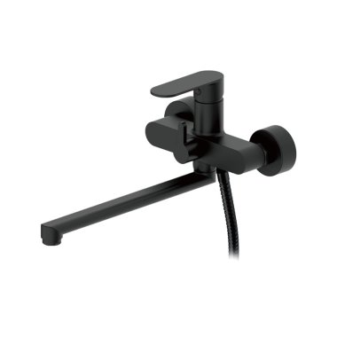 Фотография товара 'Valfex VF.22590-7 Смеситель для ванны, длинный излив, латунь Avior Black (8)'