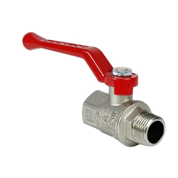 Фотография товара 'Valfex VF.215.NR1.012.PREMIUM Кран шаровой латунный PREMIUM для ВОДЫ 1/2" ВР/НР рычаг'