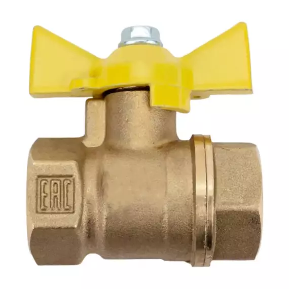 Фотография товара 'Valfex VF.277.LB3.012GP ГС Кран шаровой для ГАЗА 1/2" ВР/ВР ручка-бабочка'