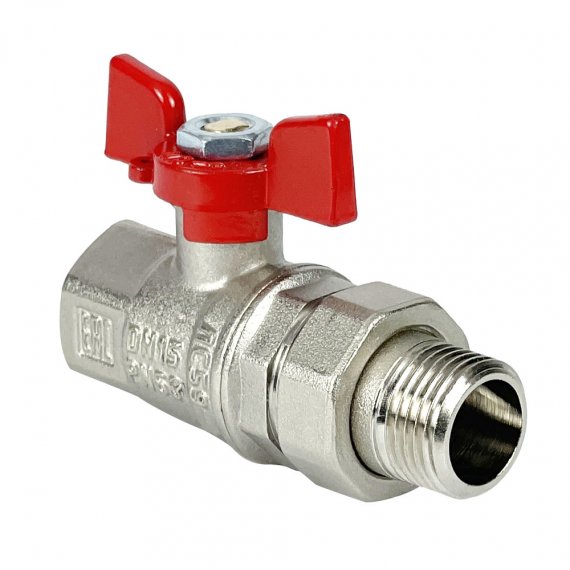 Фотография товара 'Valfex VF.227.NB2.100.PREMIUM Кран шаровой лат. PREMIUM для ВОДЫ с америк. 1" ВР/НР'