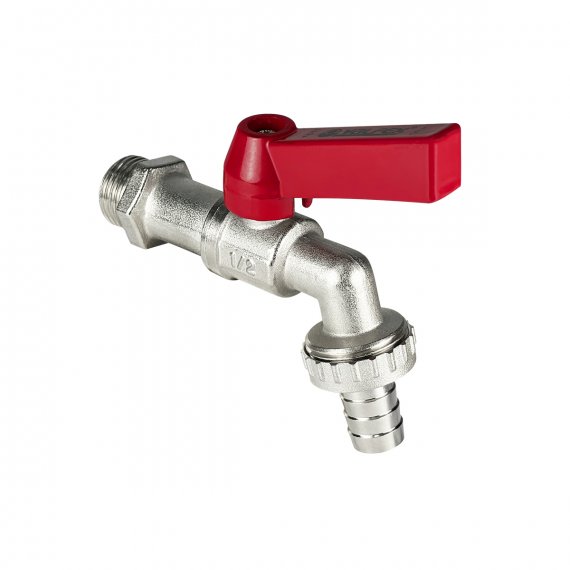 Фотография товара 'Valfex VF.435.NR.034 Кран шаровой латунный 3/4" водоразборный со штуцером, ручка-рычаг'