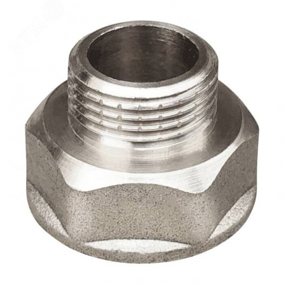 Фотография товара 'Valfex VF.592.N.012.038.П Переходник ПОДЛОЖКА НИКЕЛИРОВАННЫЙ ВР 1/2" - НР 3/8" (150)'