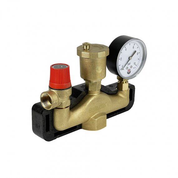 Фотография товара 'Valfex VF.461.0.3P Группа безопасности латунная КЛАССИК в теплоизоляции 3 бар'