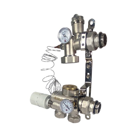 Фотография товара 'Valfex VF.153.0.130.180 Насосно-смесит. узел с ниж.подкл,с терм-кой,без насоса,монтажная длина насоса 130-180мм'