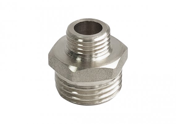 Фотография товара 'Valfex VF.580.N.034.012.П Ниппель ПОДЛОЖКА НИКЕЛИРОВАННЫЙ переходной НР 3/4" - НР 1/2" (125)'