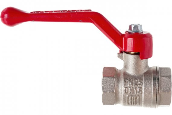 Фотография товара 'Valfex VF.214.NLR1.034 Кран шаровой латунный OPTIMA для ВОДЫ 3/4" ВР/ВР рычаг'