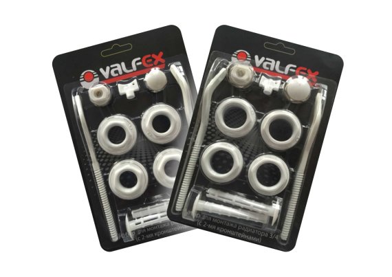 Фотография товара 'Valfex AD-1002 1/2 Комплект для монтажа радиаторов с 2-мя кронштейнами 1/2"'