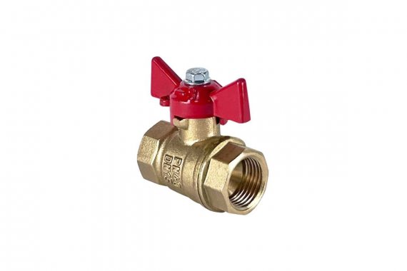 Фотография товара 'Valfex VF.217.LB1.100.N/P59 Кран шаровой N/P59 для ВОДЫ 1" ВР/ВР ручка-бабочка'