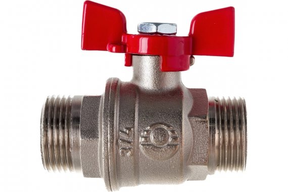 Фотография товара 'Valfex VF.219.NB1.034.PREMIUM Кран шаровой латунный PREMIUM для ВОДЫ 3/4" НР/НР'