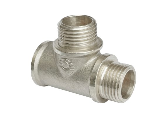 Фотография товара 'Valfex VF.133.N.034.012.034 Тройник переходной с двумя переходами на нар.р. ВР3/4"xНР1/2"xНР3/4" (50/10)'