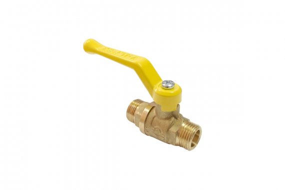 Фотография товара 'Valfex VF.270.LR3.012.П Кран шаровой ПОДЛОЖКА для ГАЗА 1/2" НР/НР ручка-рычаг'