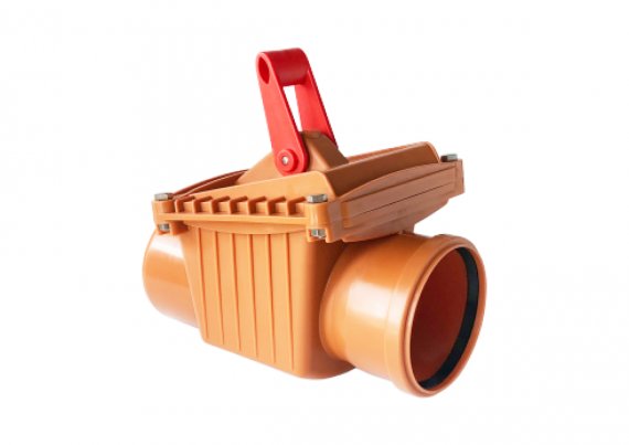 Фотография товара 'Valfex 36000160 Клапан обратный 160 мм РЫЖИЙ нар.канализ.(1)'