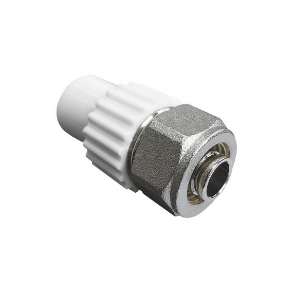 Фотография товара 'Valfex 10172016 Комбинированный ниппель для соединения PPR-PE-AL-PE труб 20х16 (200/50)'