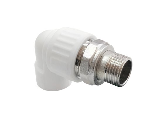 Фотография товара 'Valfex 10238012 Угольник с американкой для радиатора наружная резьба 20х1/2" (100/25)'