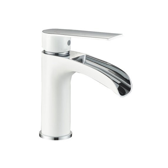 Фотография товара 'Valfex VF.13505-8 Смеситель для раковины, водопад, латунь, белый/хром Argo White (10)'