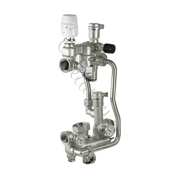 Фотография товара 'Valfex VF.151.0.180 Насосно-смесительный узел с термоголовкой, без насоса, монтажная длина насоса 180 мм'