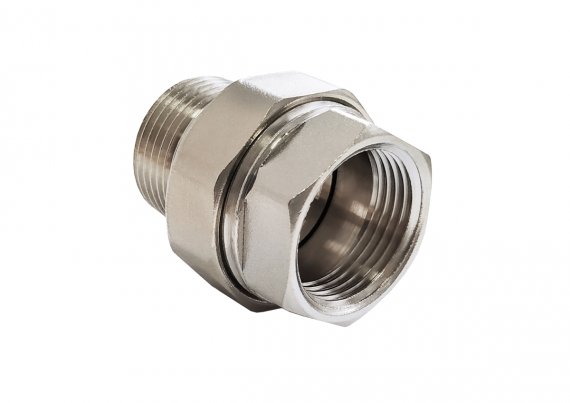 Фотография товара 'Valfex VF.340.N.034.Bir Сгон БИРКА НИКЕЛИРОВАННЫЙ разъемный ВР-НР 3/4" (70)'