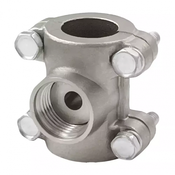 Фотография товара 'Valfex VF.755.N.012.012.012 Обойма-тройник ремонтная НИКЕЛИРОВАННАЯ, ВР 1/2"х1/2"х1/2" (50/10) К'