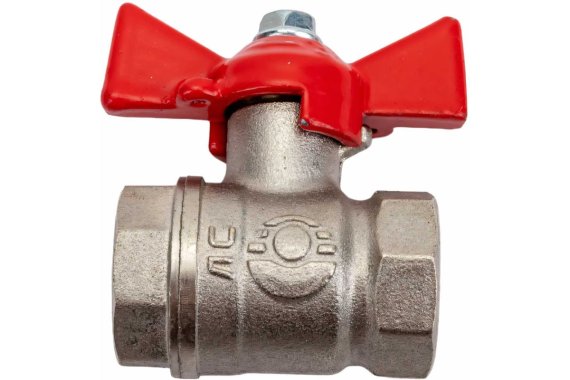 Фотография товара 'Valfex VF.217.NLB1.034.Bir Кран шаровой латунный БИРКА OPTIMA для ВОДЫ 3/4" ВР/ВР'