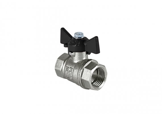 Фотография товара 'Valfex VF.217.NB1.012.DP Кран шаровой латунный DeltaPro для ВОДЫ 1/2" ВР/ВР бабочка'