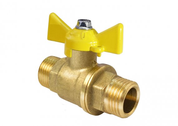 Фотография товара 'Valfex VF.279.LB3.012.П Кран шаровой ПОДЛОЖКА для ГАЗА 1/2" НР/НР ручка-бабочка'