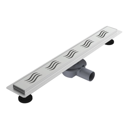 Фотография товара 'Valfex VF.071.050K.800.07.PR Трап лин. PR 800 мм нерж. Ø 50 мм, гориз. отв.'