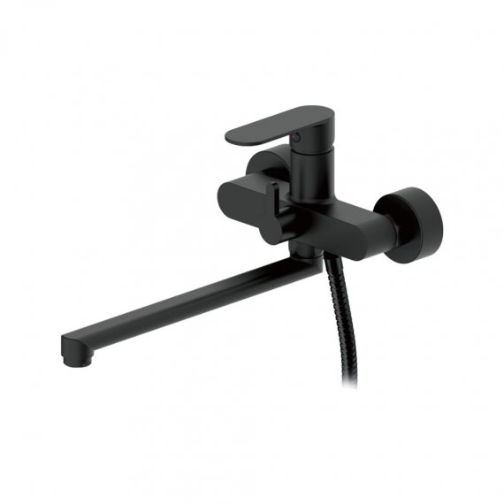 Фотография товара 'Valfex VF.22590-7 Смеситель для ванны, длинный излив, латунь Avior Black (8)'