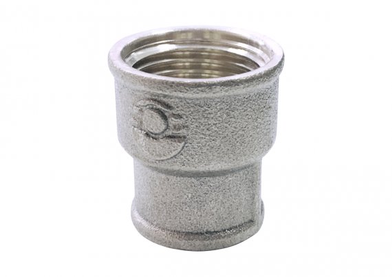 Фотография товара 'Valfex VF.240.N.114.012.Bir Муфта БИРКА НИКЕЛИРОВАННАЯ переходная ВР 1 1/4"- ВР 1/2" (80)'