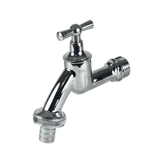 Фотография товара 'Valfex VF.437.NB.012 Вентиль латунный водоразборный со штуцером ручка-бабочка декор. 1/2"'